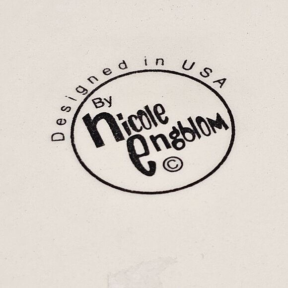 Nicole Engblom Artist Colorful Whimsical Ceramic Flower Bowl Decor Display Art - Picture 6 of 10